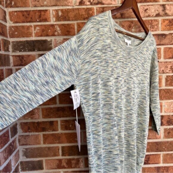 Aritzia  * NEW Wilfred Balzac  heathered sweater   linen-blend  Italian Yarn M - Picture 11 of 12